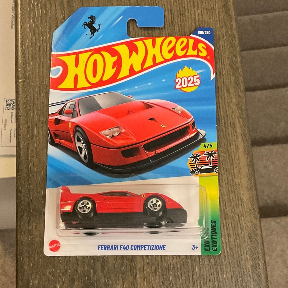 Hot Wheels 2025 Mainline HW Exotics Ferrari F40 Competizione Red #198